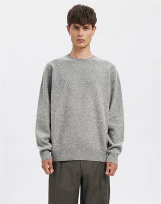 ANRRagi Knit Wool Crew Neck Strik